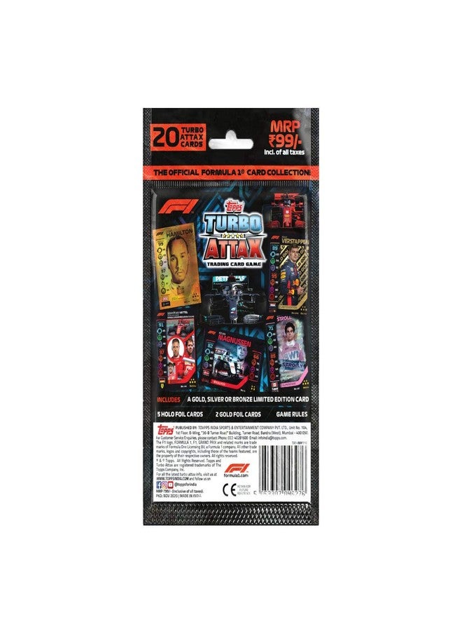 Topps F1 Turbo Attax TCG | Multipack of 4| F1 Cards | F1 Turbo Cards | Turbo Attax | Turbo Attax Cards | F1 Turbo Attax - Image 2